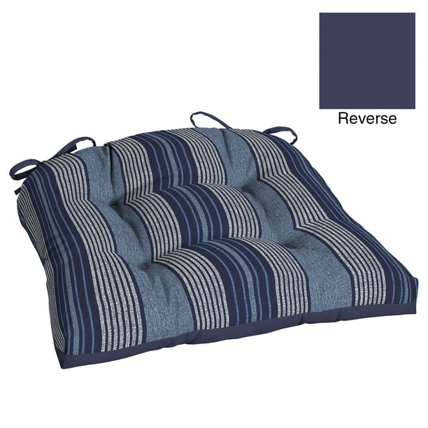Better Homes Gardens Blue Stripe 18 X 20 In Wicker Chair Cushion With Enviroguard Com Wicker Chair Cushion With Enviroguard, Better Home And Garden Lounge Chair Cushions