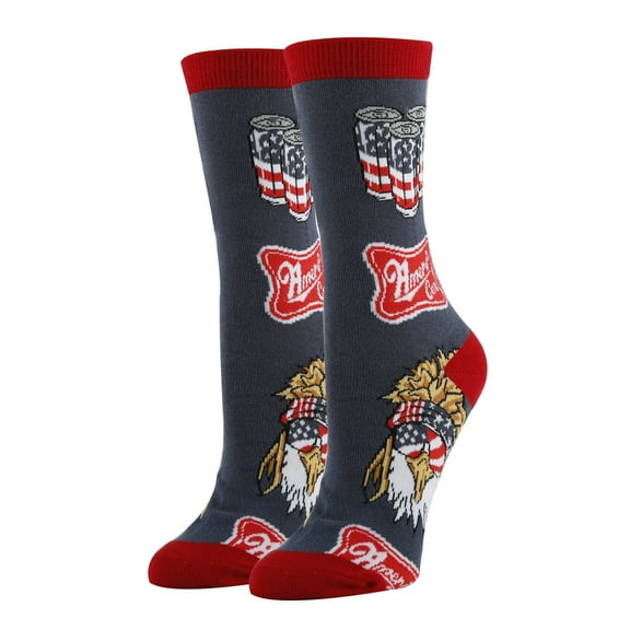 OoohYeah Women's Bald Eagle Patriotic Crew Socks, Funny Novelty Dress Socks, Ameri Can