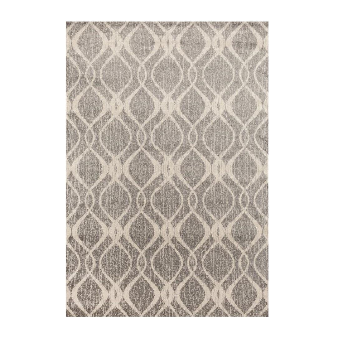 Luxe Weavers Dark Grey 8x10 Geometric Area Rug for Living Room