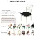 thumbnail image 3 of 1/2/4/6pcs Solid Color Chair Seat Cover For Dining Room Kitchen Waterproof Removable Washable Seat Cushion Protector Slipcovers, 3 of 10