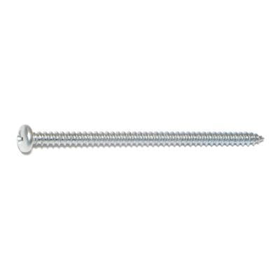 

#8 x 3 Zinc Plated Steel Phillips Pan Head Sheet Metal Screws SMSPS-334