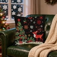 thumbnail image 3 of Darzheoy Linen Christmas Pillow Cover Imitation Embroidery Print for Sofa Home Decorative Cushion Bedroom Decor, 3 of 6