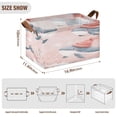 thumbnail image 4 of BZSMCE Collapsible Fabric Cube Storage Bins Cute Blue Whale in Snow Design Pattern Storage Box, 4 of 8