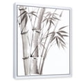 thumbnail image 3 of Designart 'Palm Bamboo Detail On White III' Traditional Framed Canvas Wall Art Print, 3 of 5