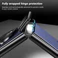 thumbnail image 3 of Magnetic for Samsung Galaxy Z Flip 4 Case with Ring Holder, [Hinge Protection] Built in Screen Protector & Camera Protection Slim Thin Hard PC Kickstand Shockproof Protective Case, Blue, 3 of 7