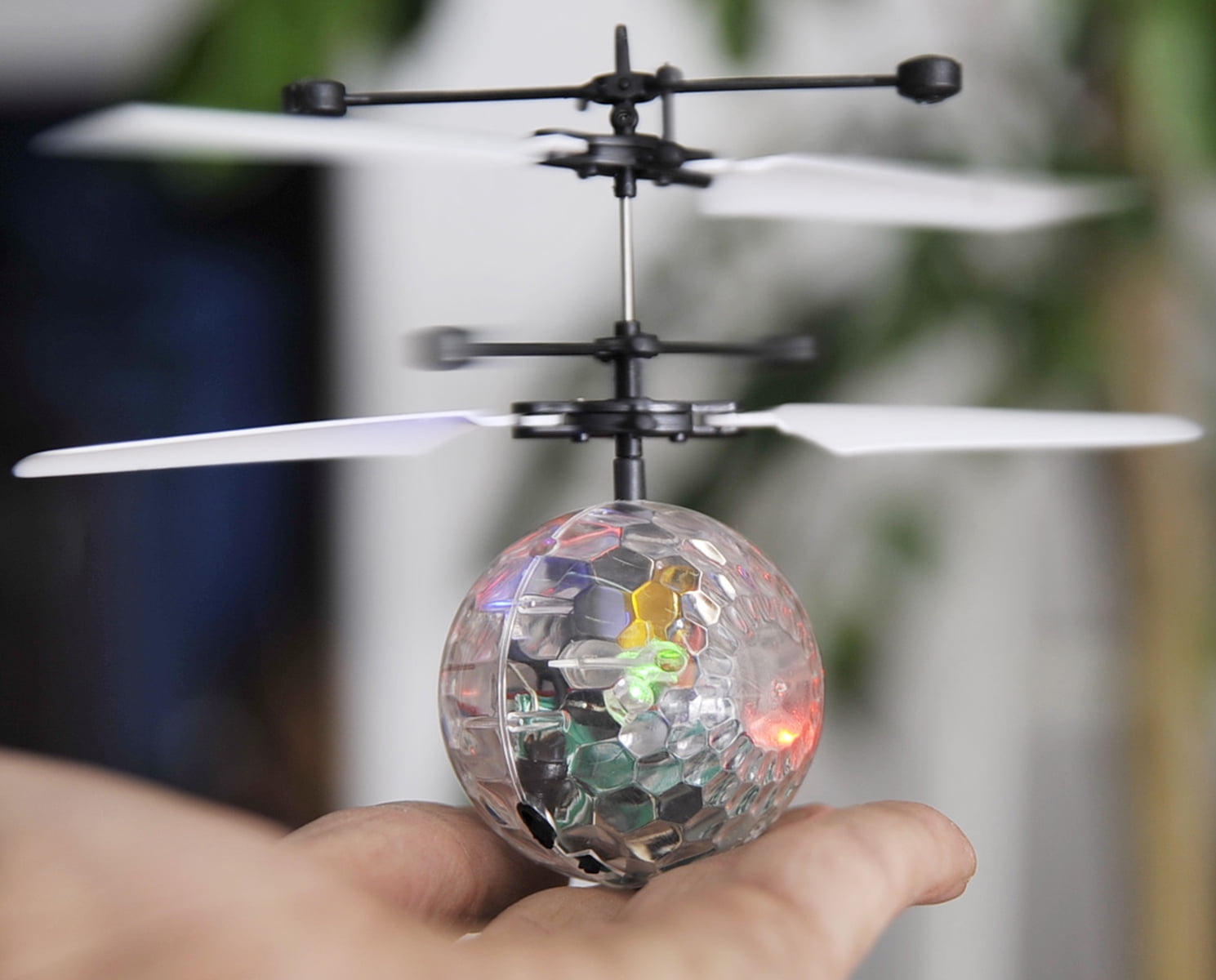 COLORFUL FLYING BALL Drone Helicopter ,Watch your friends and family be amazed how beautiful the drone is when lit up