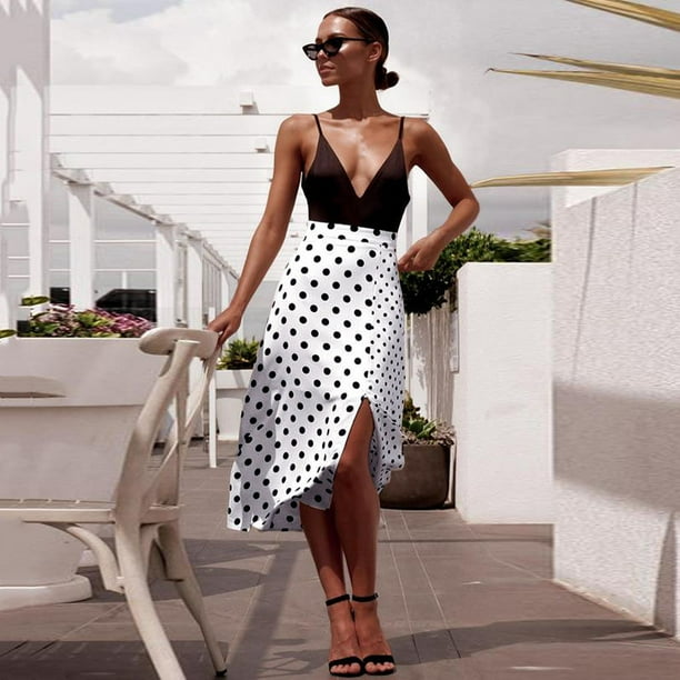 50's style polka dot skirt discount
