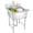21"×24"×41", variant on 3 Compartment Utility Sink with Adjustable Legs, Heavy Duty Commercial Sink, Freestanding Utility Sink with 304 Stainless Steel for Restaurant, Food Truck