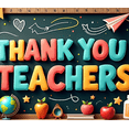 thumbnail image 4 of Colorful Design Teacher Appreciation Banner Decorative Elements Stationery Theme Classroom Decoration for School Event Teacher Celebration, 4 of 7