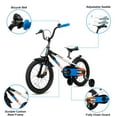 thumbnail image 2 of HykolityKids Bike, 16 20 Inch Children Bicycle for Boys & Girls Ages 4-6 Years Old, Rider Height 38-48" Child Sport Bike BMX Handbar includes Training Wheel Black White, 2 of 7