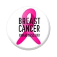 thumbnail image 1 of Rinsvye Breast Cancer Awareness Red Crystal Snowflake Pin Ribbon Pin Round Badge Womens Brooch for Public Event Fundraiser, 1 of 4
