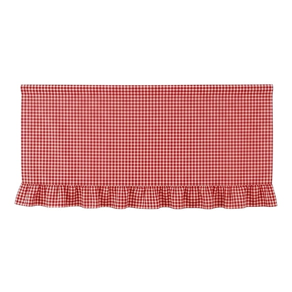 6 Ft Table Skirt, Ruffled Checkered Table Cover, Buffalo Plaid Table Skirt, Gathered Tablecloth Skirt, Teacher Desk Skirt, Grid Pattern Table Drape for Banquet & Farmhouse Decoration