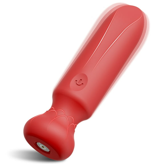 Xbonp Mini Bullet Vibrator, Rechargeable with 10 Vibration Modes Silicone