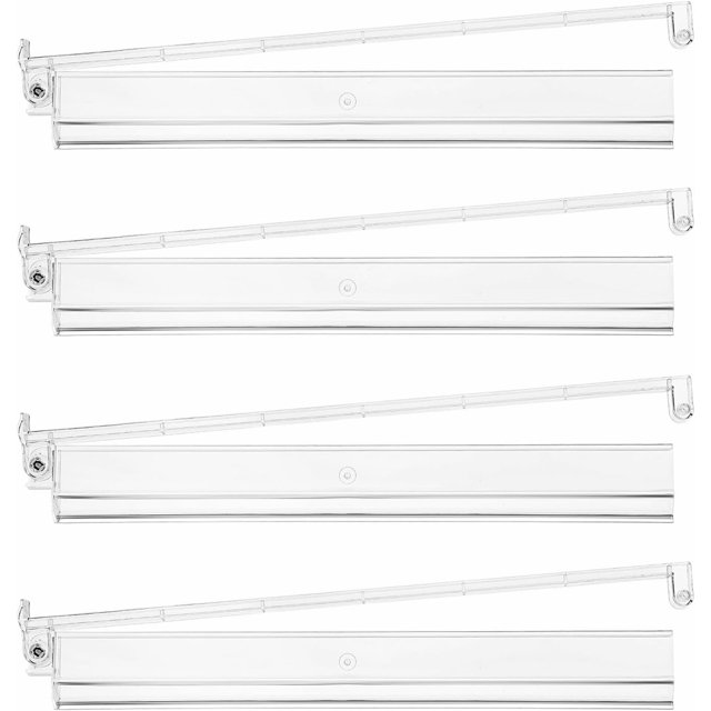 Mahjong Racks with Pushers Acrylic 4PCS Set 18.5in American Majiang Tile Racks Mahjong Accessories and Gifts (4 Colors)