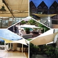 thumbnail image 5 of Efavormart 16FT x 20FT Tan Rectangle Sun Shade Sail, UV Block Canopy For Outdoor Patio Backyard, Lawn, Garden, Pool, Pond, Courtyard, Dooryard, Parking, Driveway, 5 of 11