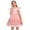 Pink, variant on Toddler Kids Girls Sequin Star Tutu Dress Ruffle Sparkle Tulle Wedding Party Princess Dress