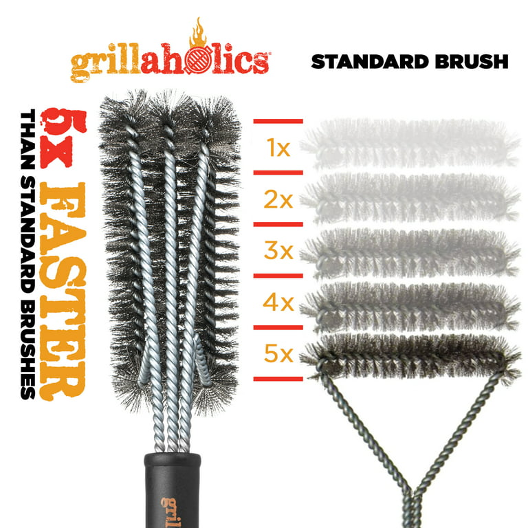 Grillaholics Essentials Stainless Steel Grill Brush