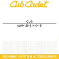thumbnail image 5 of CUB CADET KH-25-314-04-S Metal Grass Screen Guard Tank SZ-60KH ECV 749 850 880, 5 of 8