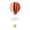 Orange, variant on Beauos Orange Hot Air Balloon Hanging Decor Paper Cloud Garland for Graduation Party Nursery Bedroom Home Decor (1Pcs, 7.5X7In)