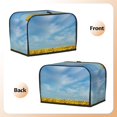 thumbnail image 2 of KLL Blooming Sunflower Field Print 2 Slice Toaster Dust Covers Kitchen Small Appliance Cover with 2 Pockets,Can hold Jam Spreader Knife & Toaster Tongs (11.4 x 7.9 x 7.5), 2 of 6
