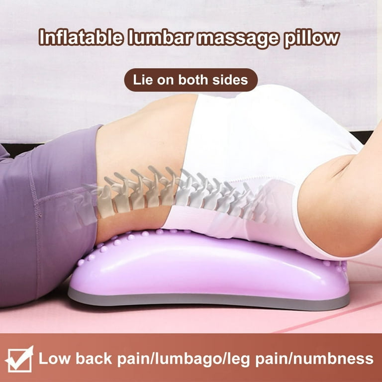 Inflatable Lumbar Support Massage Pillows - for Back Pain Relief