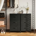 thumbnail image 6 of Casacomoda Dresser for Bedroom Nightstand Small Dresser Chest of Drawers End Table for Living Room, Closet Dresser with 3 Storage Drawers Organizer Clothes, Black, 6 of 7