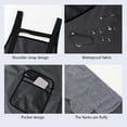 thumbnail image 5 of Waterproof Oil Proof Apron,Chef Cooking Kitchen Bib,Pockets Towel Handwipe,Durable Fabric Design for Commercial Home Use,Heavy Duty Functionality,Synthetic Material,Food Service Prep Gear,NCHKUN, 5 of 6