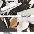 thumbnail image 3 of Black White Gold Marble Pattern Kitchen Rug Mat,Kitchen Runner Rugs Non Skid Washable,Decorative Kitchen Floor Mats for Kitchen,Sink,Laundry,17"X47", 3 of 5
