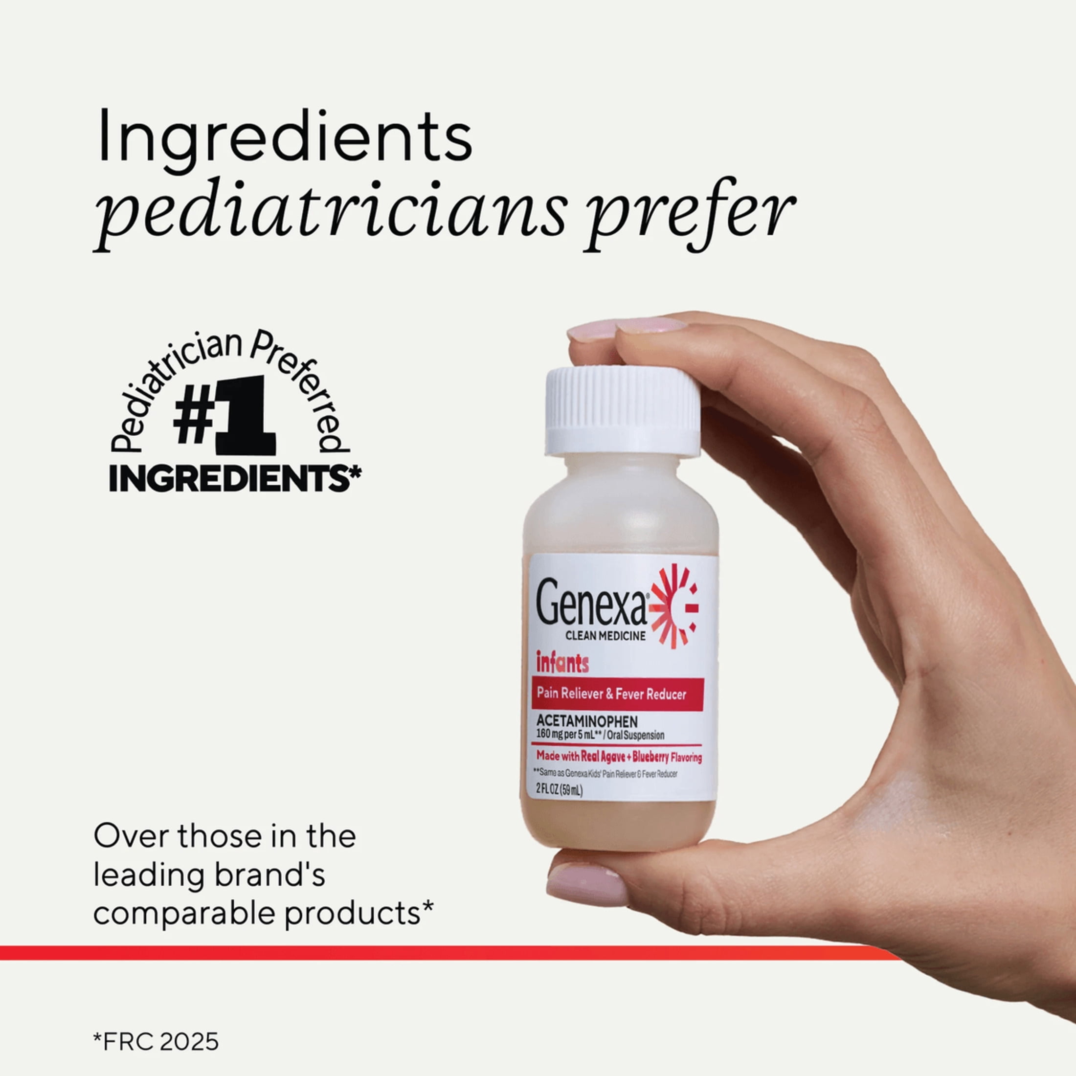 (3 pack) Genexa Infants Pain & Fever Blueberry