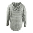 thumbnail image 2 of Alfani Women's Cozy Knit Striped Hoodie, 2 of 2