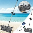 thumbnail image 2 of Sand Rake Set Detachable Long Handle Includes 1pcs Sand Flea Rake 1pcs Water Bucket 1pcs Beach Mesh Shovel 1pcs Beach Shovel 1pcs Rake With Mesh Net One Pair Of Gloves Practical, 2 of 6
