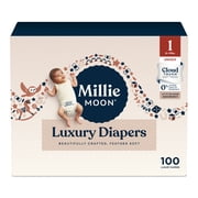Millie Moon Luxury Diapers, Size 1, 100 Count (Select for More Options)