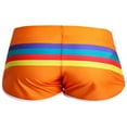 thumbnail image 6 of Men's Striped Swim Trunks Split Side Boxer Briefs Quick Dry Swimsuit Bathing Suit, 6 of 12