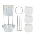thumbnail image 4 of Stainless Steel Jam Filter Rack Juice Soy Milk Triangle Filter Wear-resistant Z3K0 Tea Milk Bag Coffee rust M1M02, 4 of 6