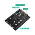 thumbnail image 4 of Tarjeta Adaptadora 2 en 1 MSATA + B Key/B+M Key M.2 SSD A 2.5 con Conector Hembra para M2 NGFF SATA3 2230 2242 2260 2280, 4 of 7