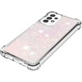 thumbnail image 3 of Slim Fit Phone Case for Samsung Galaxy A13, Glitter Liquid Quicksand Effect Silicone Soft TPU Case with Camera Lens and Screen Protection Cover for Galaxy A13 4G/5G,LSWT Pink, 3 of 8