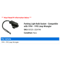 thumbnail image 2 of Parking Light Bulb Socket - Compatible with 1994 - 1995 Jeep Wrangler, 2 of 2