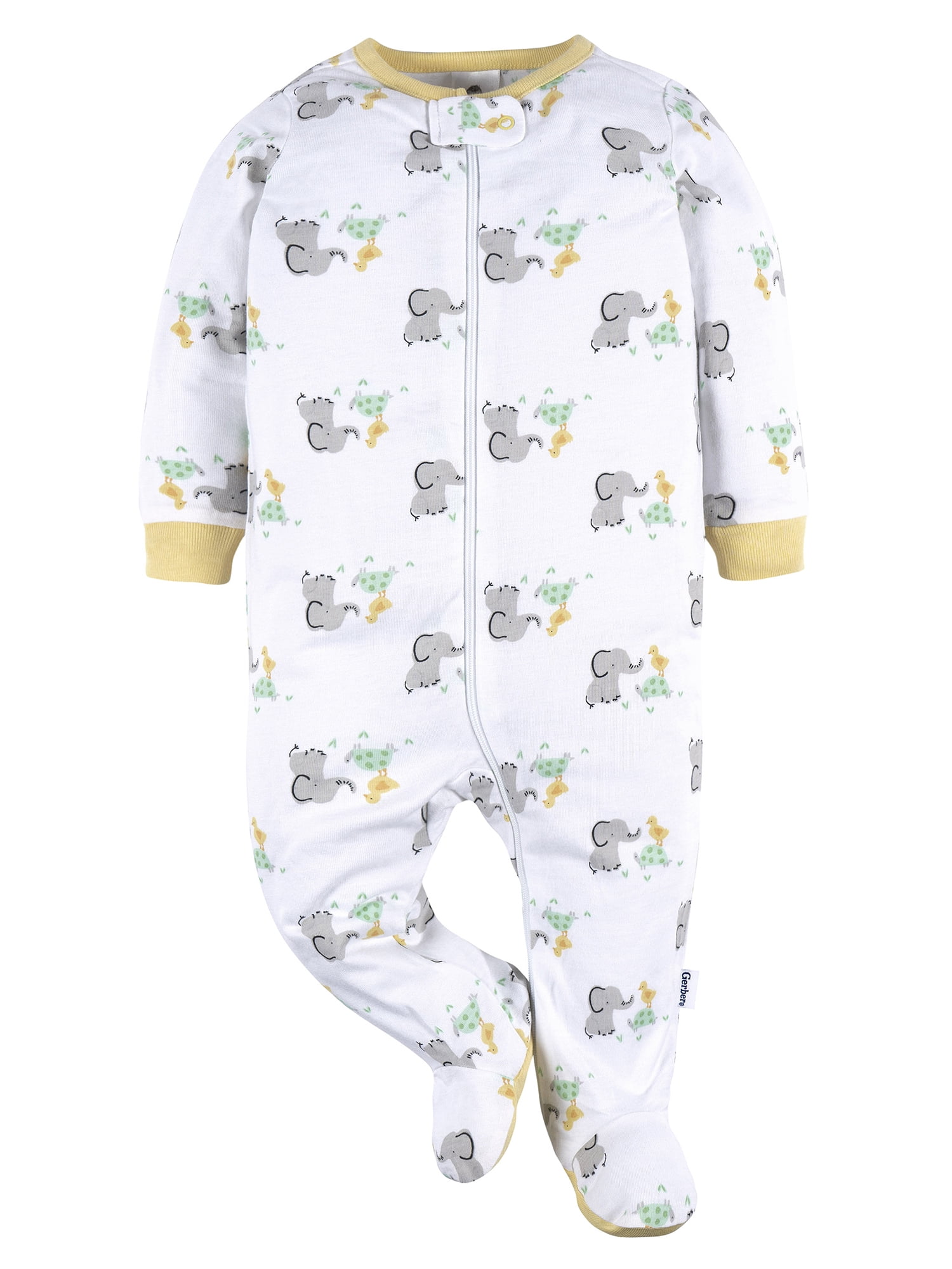Gerber Gender Neutral Sleep ´N Play Footed Pajamas, 2-Pack, Sizes 0/3 Months - 12 Months