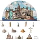 thumbnail image 3 of Rompecabezas de 1000 piezas para adultos Rompecabezas de la tierra Estatua de la libertad Torre Eiffel Rompecabezas redondo grande WD.WDQZL Hogar, 3 of 5
