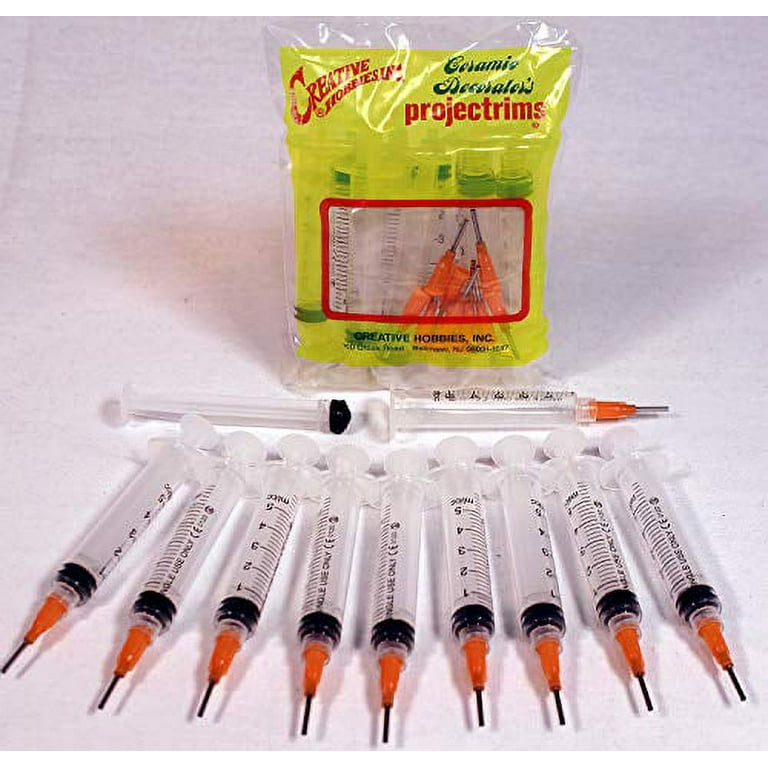 Glue Applicator Syringe for Flatback Rhinestones & Hobby Crafts, 5 Ml with  Assorted Large Gauges of Precision Tips - Pack of 10 - Wholesale Craft  Outlet