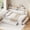 White, variant on MODERNLUXE Wood Full Size Daybed with Drawers and Trundle, Captain Bed with Upholstered Bench and Cushion. Bed with Shelves and USB Ports, Natural
