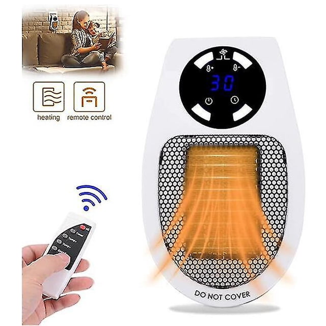 Calentador eléctrico, calentador portátil, enchufe en la pared, estufa de calefacción para habitación, Mini radiador doméstico, calentador remoto, máquina de invierno