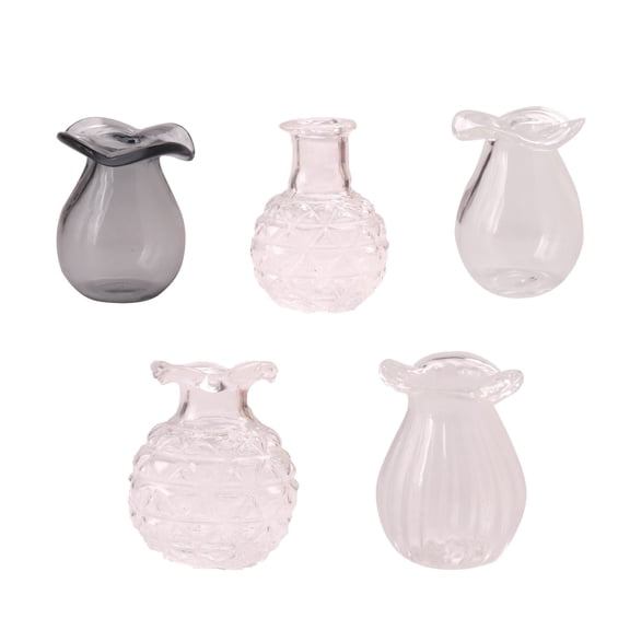 Glass & Bottle Tiny Vase For Cat Whisker Miniature Pet Hair Keepsake Jar Memorial Storage for Cat Lovers