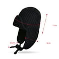 thumbnail image 2 of Winter Outdoor Cold Proof And Warm Knitted Wool Hat Fashion Versatile Cover Hat Old Trapper Hat Hat Mens Winter Mens Hat for Snow Leather Hat Hats for Designs Hat S Trapper Hat Babushka Hat Boys, 2 of 5