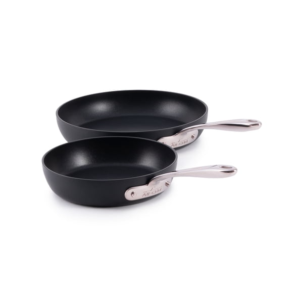 All-Clad HA1 Expert Fry Pan Set, Nonstick, 8" & 10", Black