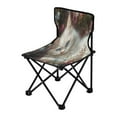 thumbnail image 2 of YAZAOO Camping Chairs Modern White Cat Among Pink Flowers Pattern Folding chair, 2 of 8