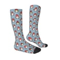 thumbnail image 4 of Lsque Snowflake Christmas gnome Printed Crew Socks Men's Women's LightWeight Thin Casual Calf Socks ,Knee High Socks,Cotton Socks, 4 of 9