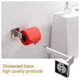 thumbnail image 3 of Portarrollos de papel higiénico de níquel cepillado, soporte de papel higiénico de acero inoxidable para cocina, dispensador de baño montado en la pared, 3 of 5