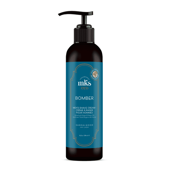 MKS eco for Men Bomber Shave Cream, Sandalwood Scent - 10 oz