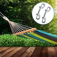 thumbnail image 6 of Double Ended Bolt Snap Hook,Happon 6 Pcs Zinc Alloy Metal Clips Key Holder,Heavy Duty Snap Hook Chain Clips for Pet Feed Bucket Key Chain, Silver, 6 of 7